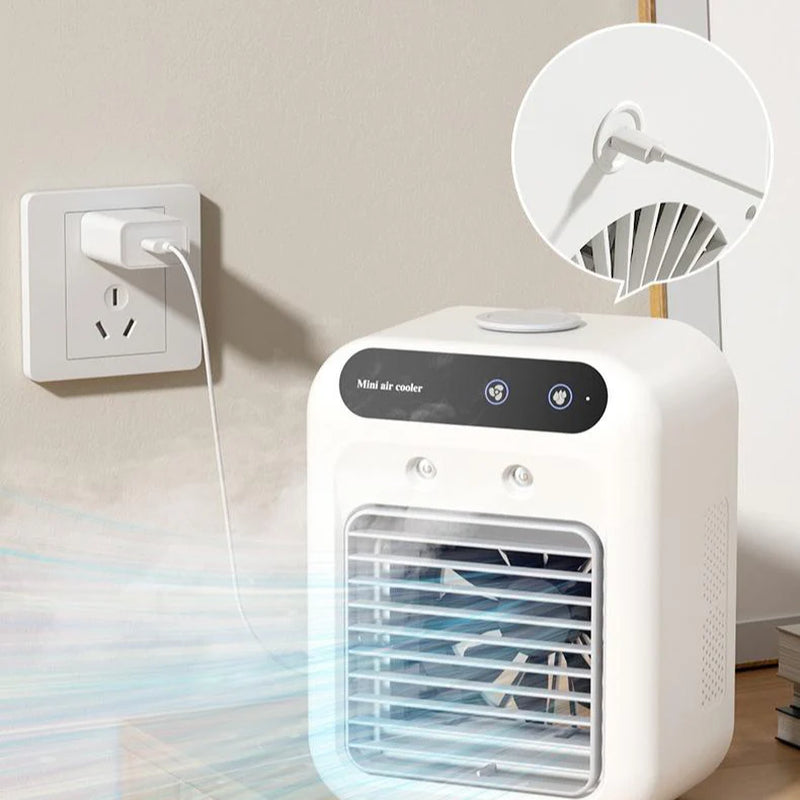 Stay Cool Anywhere! Portable Air Conditioner & Water Cooling Fan for Home, Office, and Cars! 🌬️❄️